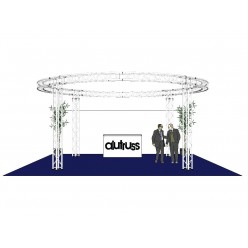 ALUTRUSS Truss set QUADLOCK 6082 circle 6.6x3.5m